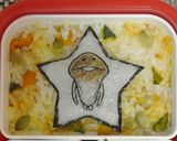 縁取りご飯シートでアップリケ風キャラ弁作り方6写真