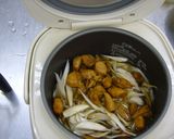 ビミサンで、簡単鶏ごぼうの炊き込みご飯作り方3写真