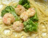 海老とブロッコリーの☆簡単クリームパスタ作り方5写真