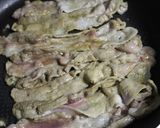 豚バラ肉のディアブルソース丼☆おくら添え作り方1写真