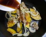 かぼちゃと玉ねぎのにんにくポン酢炒め作り方7写真