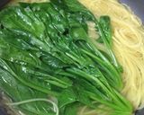 鮭とほうれん草のクリームパスタ♡作り方1写真