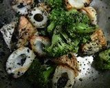 ブロッコリーと竹輪の黒ゴマ和え作り方4写真