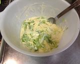 水菜とチーズのお好み焼き作り方3写真