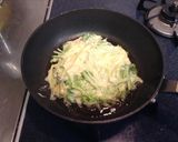 水菜とチーズのお好み焼き作り方4写真