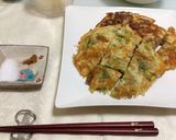 水菜とチーズのお好み焼き作り方7写真