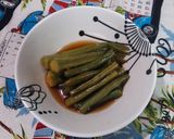 オクラといんげんの煮びたし作り方7写真