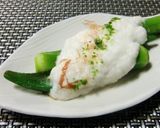 山芋擦って*オクラの山かけ作り方6写真
