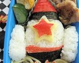 ロケットのお弁当（幼稚園）（キャラ弁）作り方4写真