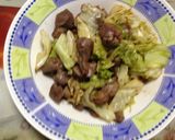 砂肝とキャベツのオイスターソース炒め作り方6写真