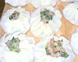 餃子の皮で　ニラ饅頭作り方5写真