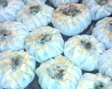 餃子の皮で　ニラ饅頭作り方7写真