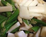 長いもとオクラの中華風炒め作り方5写真