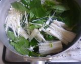 モロヘイヤとえのきだけの酢味噌和え作り方3写真
