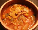 セロリとバジルと鶏肉のトマトスープ作り方13写真
