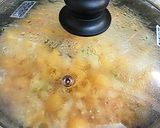 フライパンで～カリフラワーのスープパスタ作り方7写真