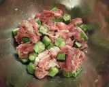 オクラと豚肉のがんも作り方4写真