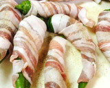 万願寺とうがらしの豚バラ肉巻き❣作り方1写真