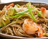 【アボカド焼き蕎麦（そば）】わさび醤油味作り方8写真