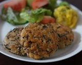 柔らか♫エノキとひじき、大豆のつくね焼き作り方8写真
