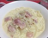 簡単!!カルボナーラ風スープうどん☆作り方8写真