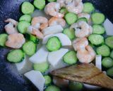 海老と胡瓜の塩炒め作り方11写真