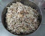 エコ料理、椎茸の軸のキンピラ作り方1写真