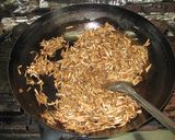 エコ料理、椎茸の軸のキンピラ作り方3写真