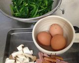 副菜にお弁当に！ほうれん草と卵のソテー作り方1写真