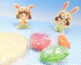 人参を食べるウサギクッキー作り方1写真