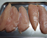 鶏ささみの胡麻衣揚げ焼き作り方1写真