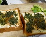 バジルとパストラミポークのホットサンド作り方3写真