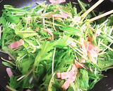 水菜と卵のコンソメ炒め作り方4写真