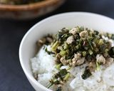 カブの葉とそぼろのナンプラーレモン作り方5写真