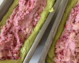 抹茶とラズベリーの2色パウンドケーキ作り方6写真