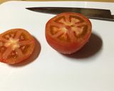 トマトのミートオーブン焼き作り方1写真