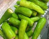 ししとうと白舞茸の麺つゆバター炒め作り方1写真