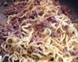 香菜たっぷり!おつまみ塩焼きそば作り方4写真