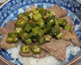 オクラ&焼肉のタレ・冷奴や焼肉などに作り方6写真