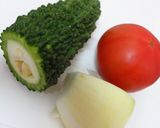 ゴーヤのサラダ。作り方1写真