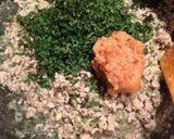 ミョウガと挽肉作り方3写真