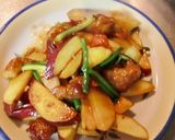 中華名菜のアレンジ、サツマイモの酢豚。作り方5写真