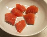 新潟弁当✿蓮根と鮭のかんずりケチャップ作り方1写真