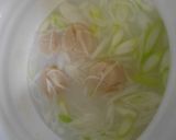 ホタテ（貝柱）とエノキと長ねぎの味噌汁作り方4写真