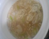 ホタテ（貝柱）とエノキと長ねぎの味噌汁作り方7写真