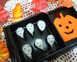 ハロウィン♪かわいいミニおばけの飾り寿司作り方5写真