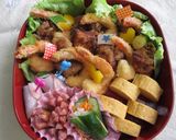 ☆唐揚げエビフライ運動会の可愛いお弁当♡作り方7写真