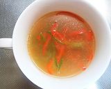 【簡単】ピーマンの中華スープ作り方3写真