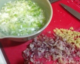 蒸しナスの薬味たっぷりネギソース作り方1写真