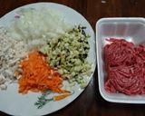 我が家の♡オムレツ♡野菜たっぷり挽肉入り作り方1写真